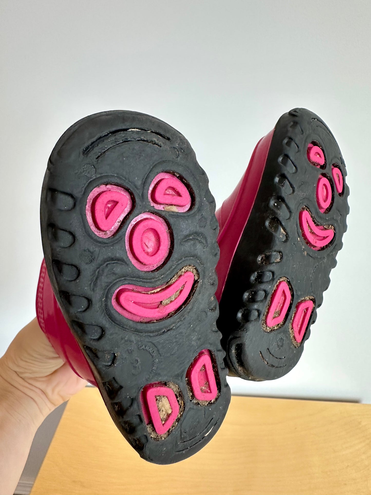 Pink Rain Boots / Size 3 Infant