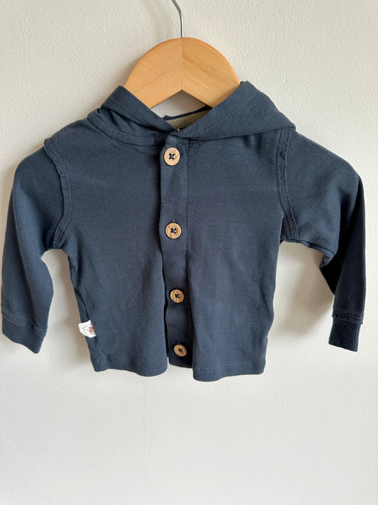 Grey Hood Shirt to Buttons / 9m