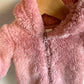 Rosy Pink Hood Bunting Suit / 6-9m