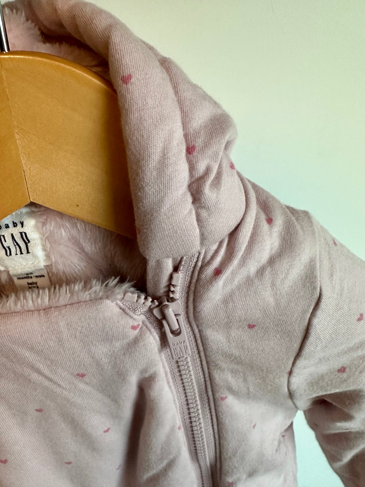 Gap Heart Pattern Bunting Suit / 3-6m