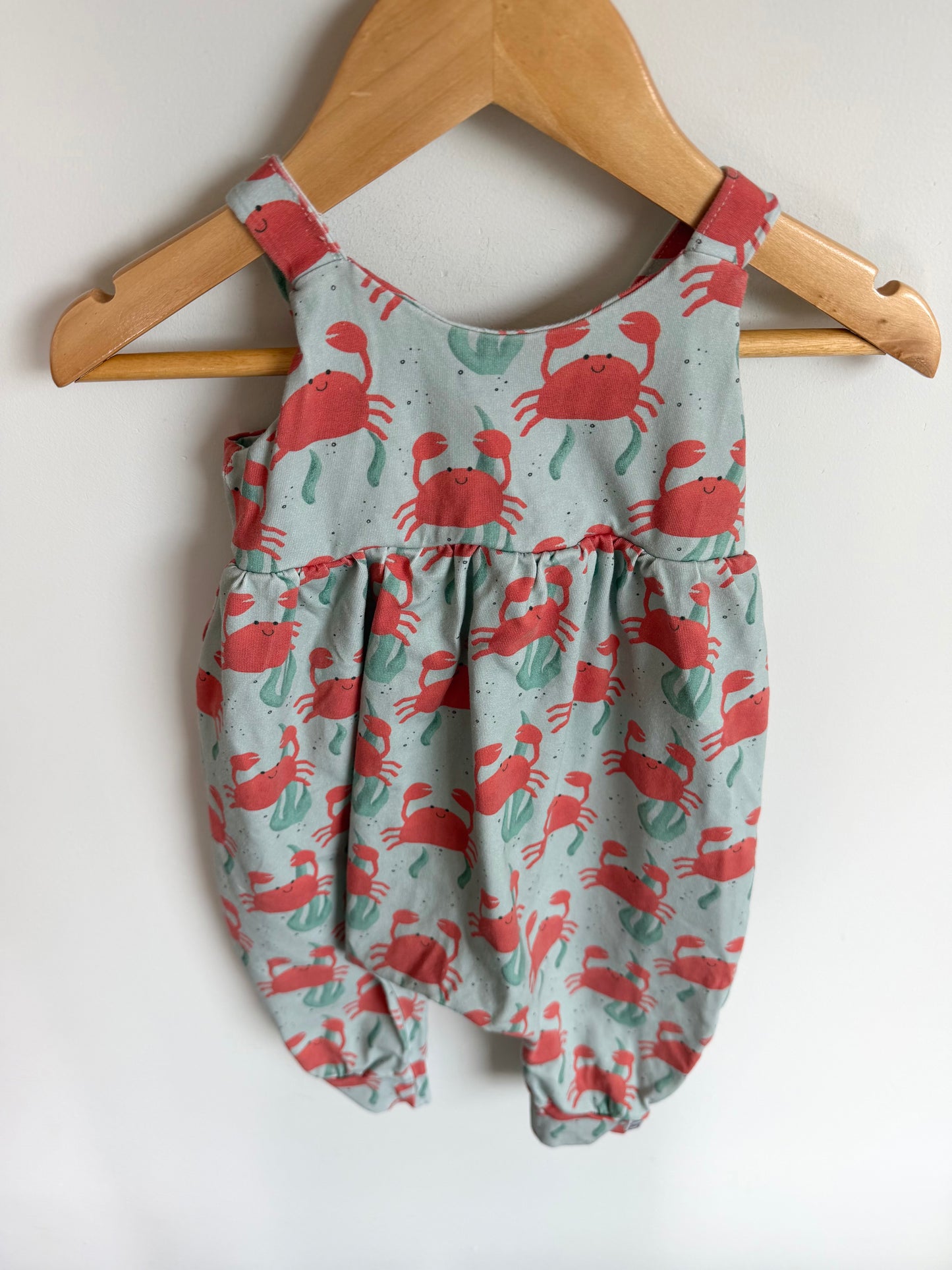 Handmade Crab Jumpsuit / 9-12m