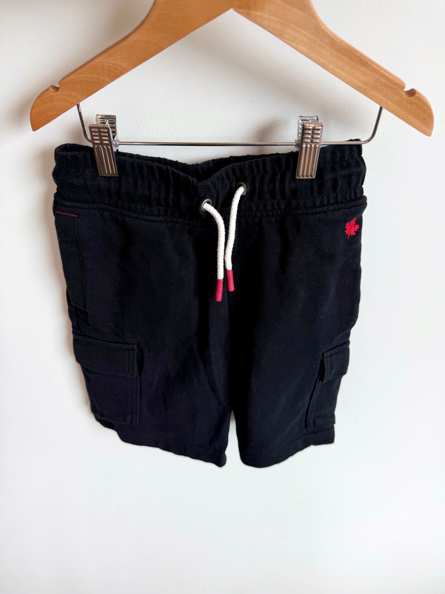Black Drawstring Shorts / 7-8 years