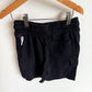 Black Drawstring Shorts / 7-8 years