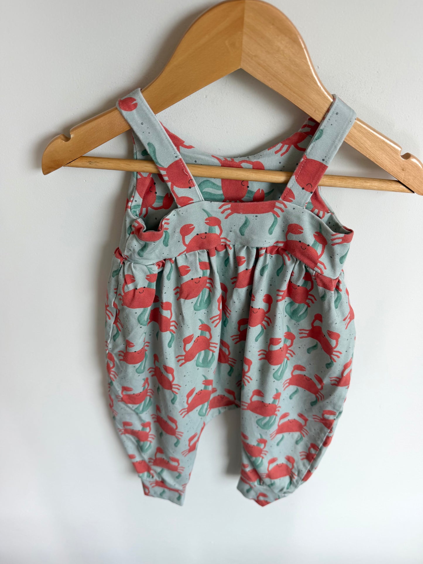 Handmade Crab Jumpsuit / 9-12m