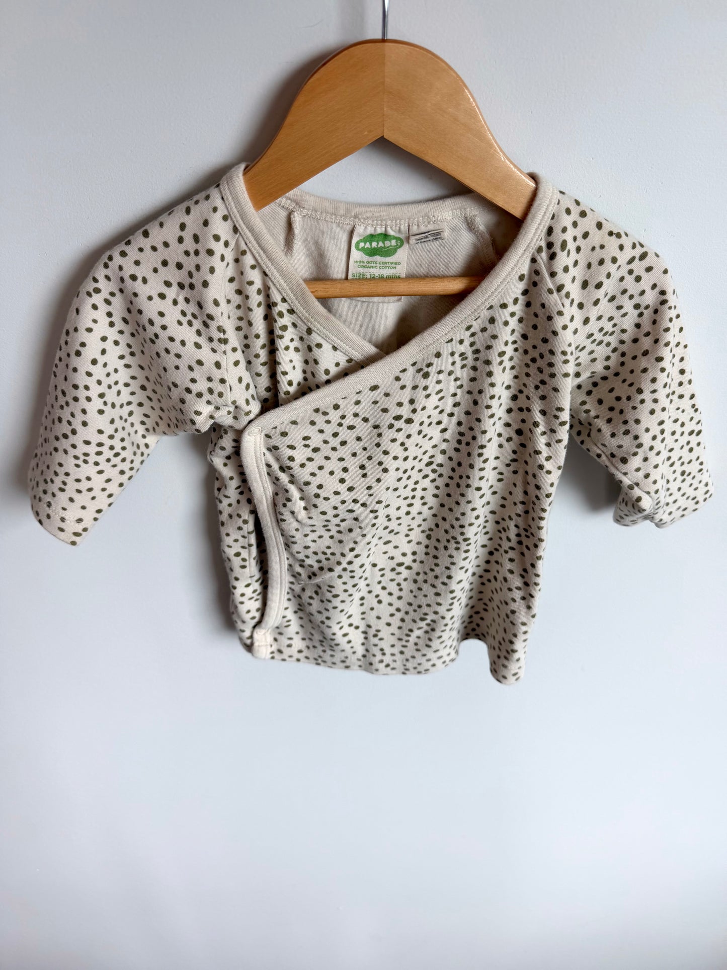 Parade Spotted Wrap Cotton Top / 12-18m