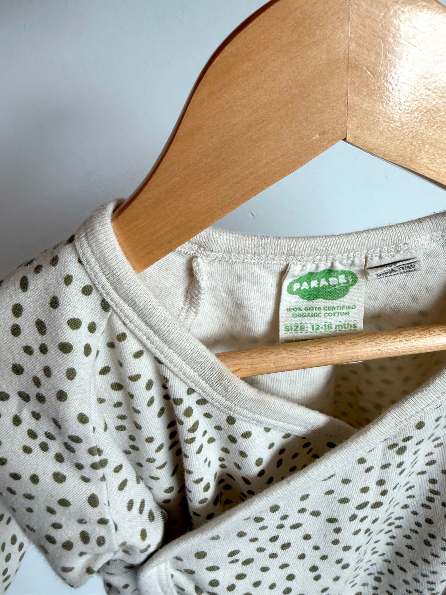 Parade Spotted Wrap Cotton Top / 12-18m
