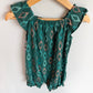 Green Triangle Romper (With tags) / 12m