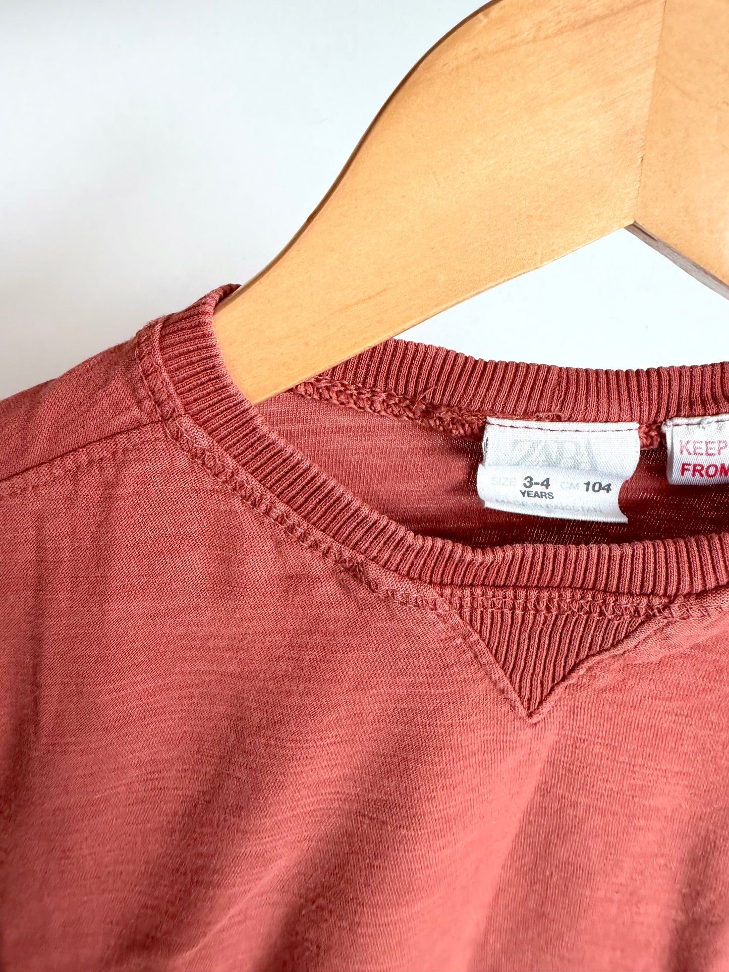 Rust Long Sleeve Top / 3T