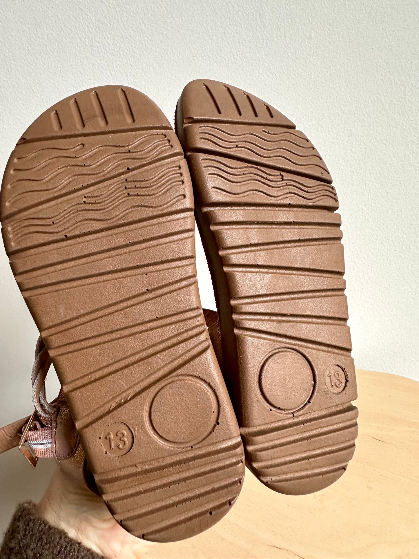 Brown Strapy Sandals / Size 13 (Little Kid)