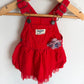 OshKosh Red Overalls Skirt / 6m