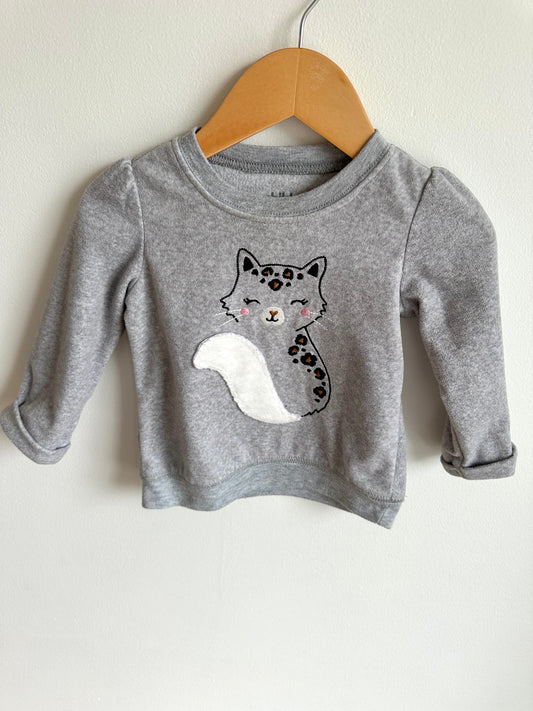 Grey Cat Sweater / 18m