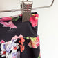 Black Floral Pants / 6-9m