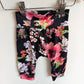 Black Floral Pants / 6-9m