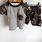 Deux Par Deux Dino PJ Set / 2-3T
