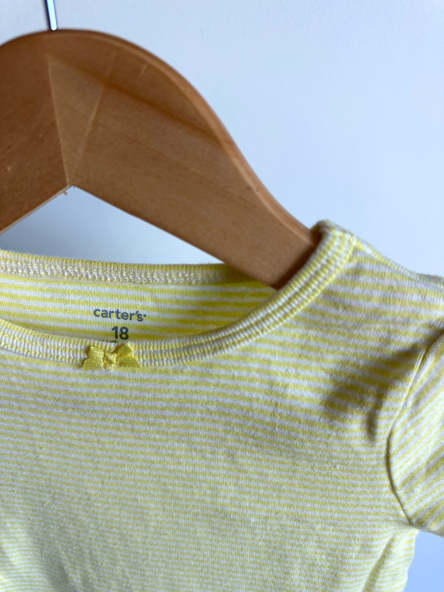 Yellow T-Shirt with Mini Bow / 18m