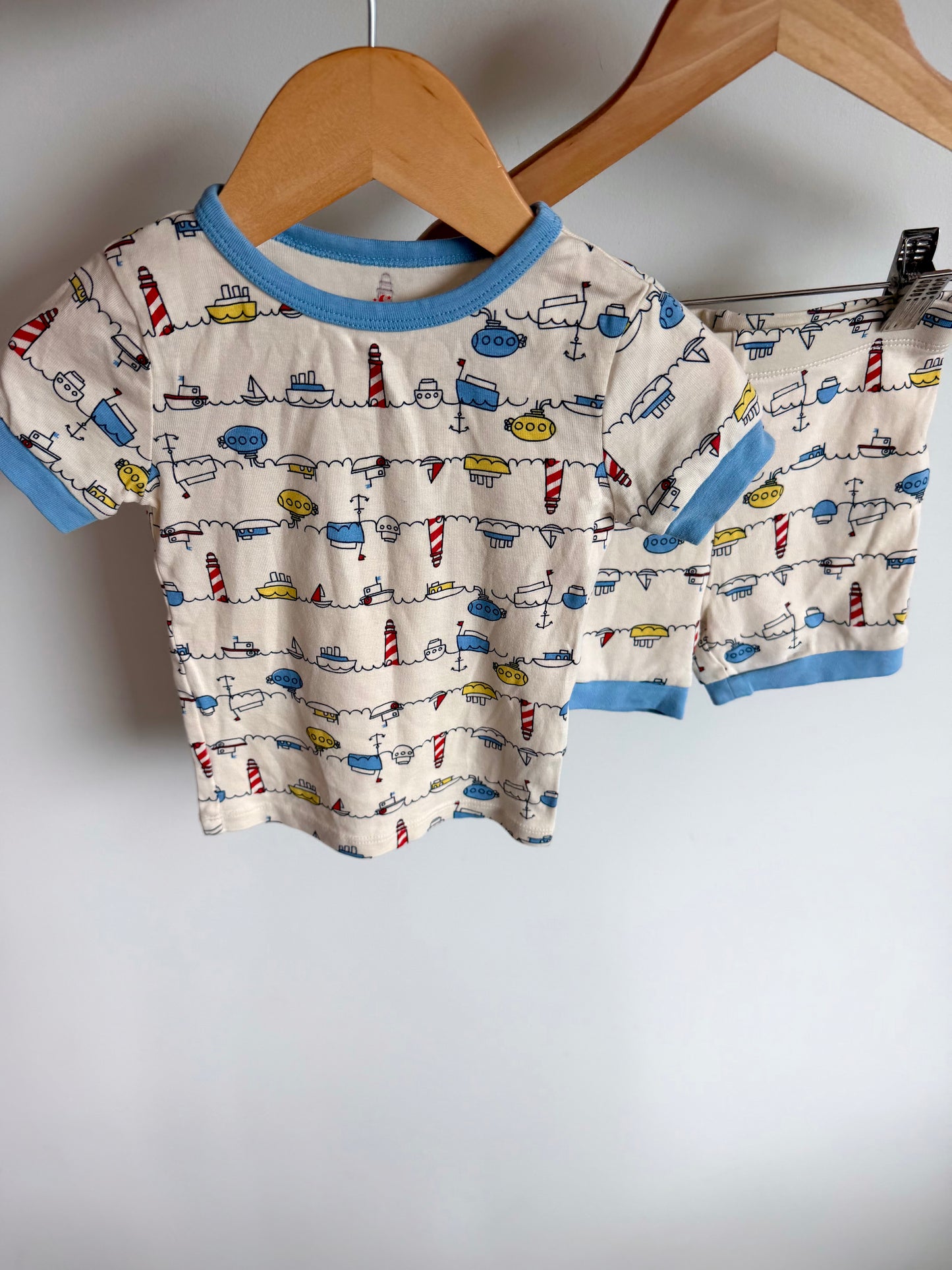 Boats T-Shirt + Short PJ Set / 2-3T