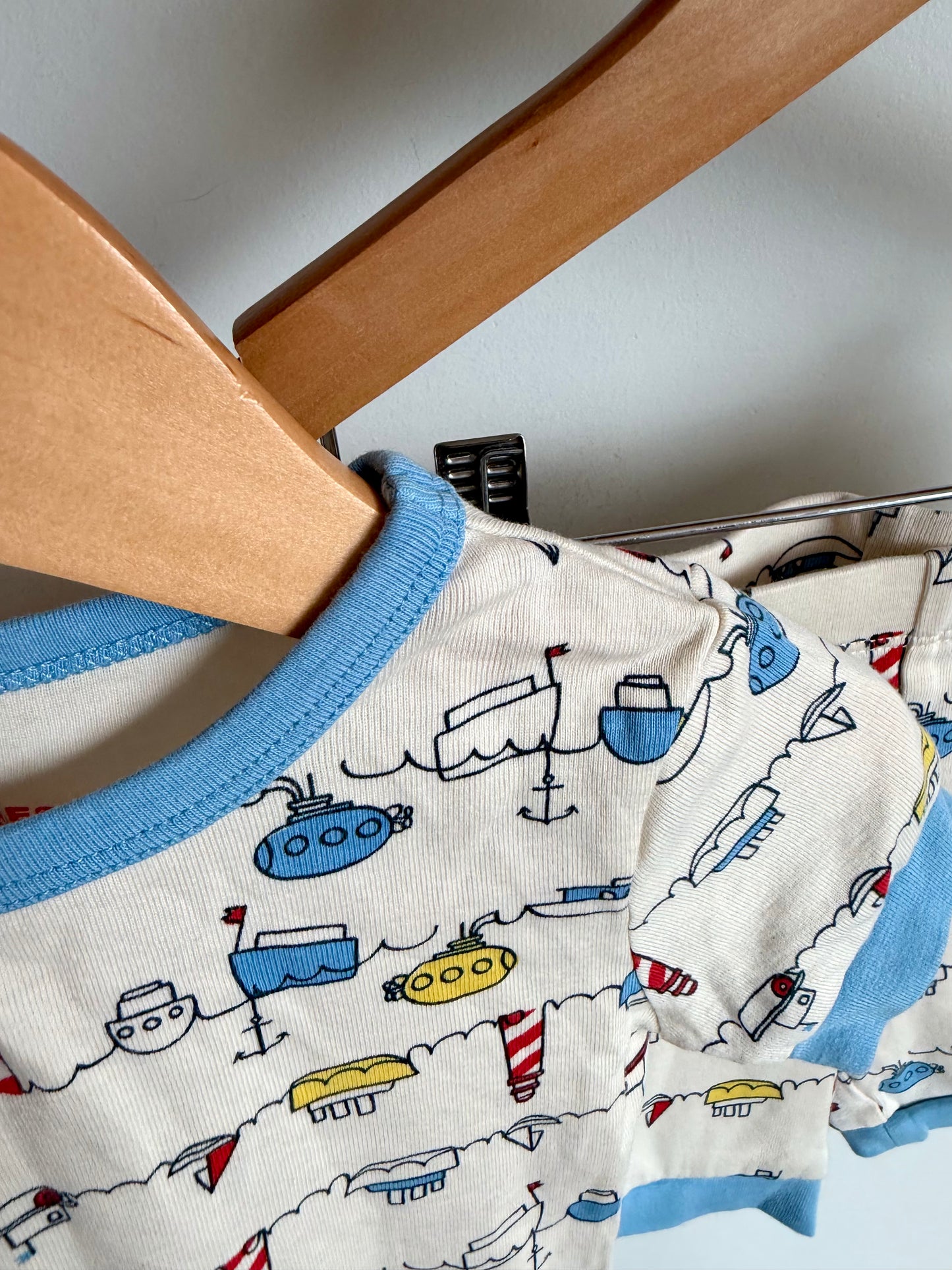 Boats T-Shirt + Short PJ Set / 2-3T