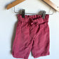 Pink Corduroy Wide Leg Pants / 12m