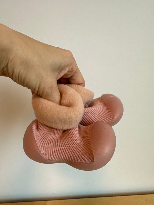 Pink Sock Shoes / Size 3.5 Infant