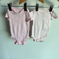 Pink + Striped Bodysuits (Set of 2) / 0m