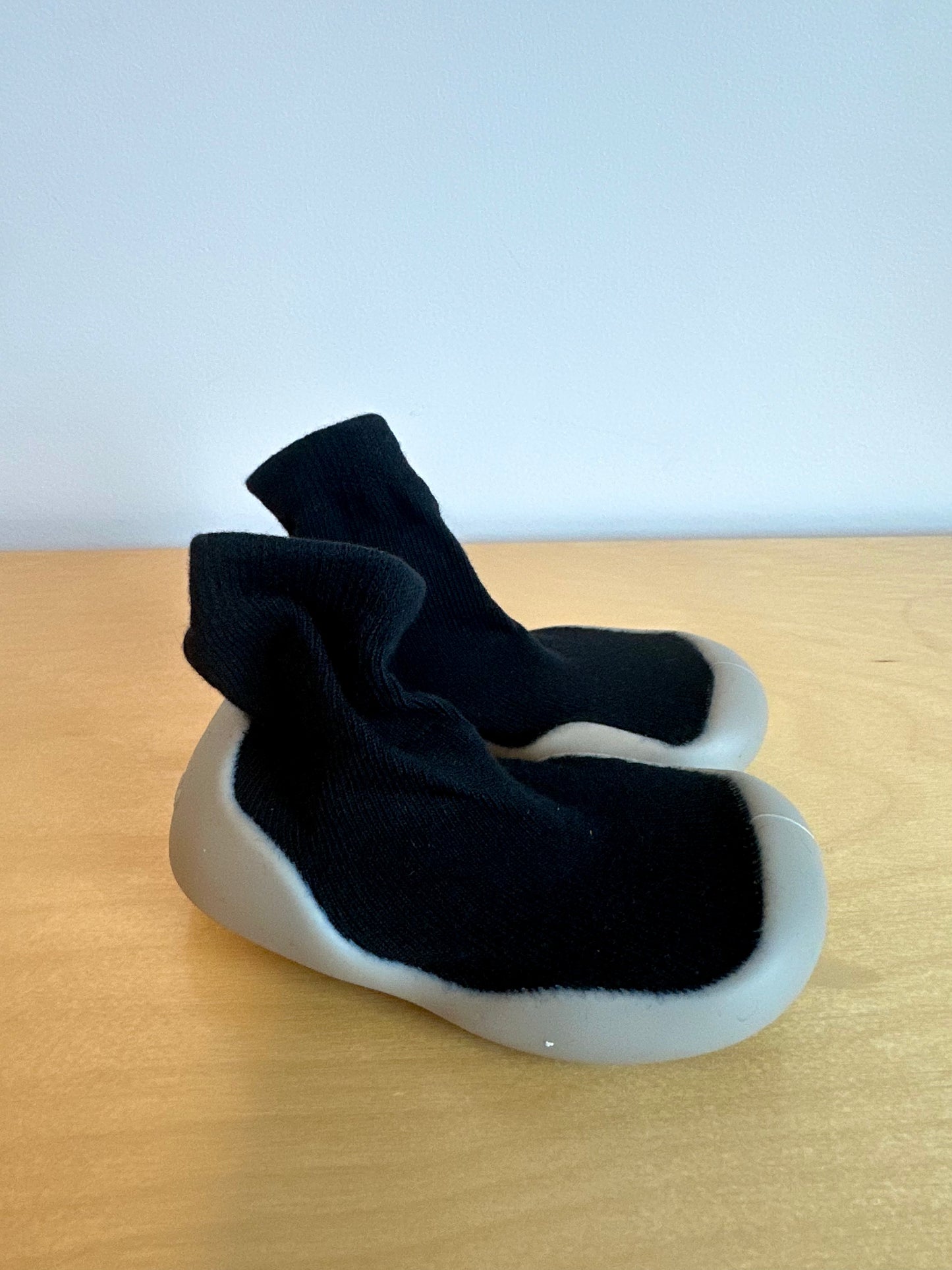 Black Sock Shoes / Size 3.5 Infant?