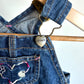 Heart Embroidery Denim Overalls / 12m