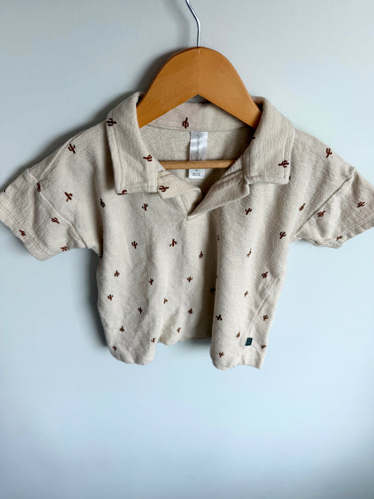Cactus Collared Top / 4T