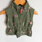Green Flowers Vest / 24m