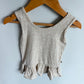 Jax + Lennon Tan Leaves Tank Top / 6-12m