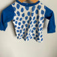 Blue Spots Top / 3-6m