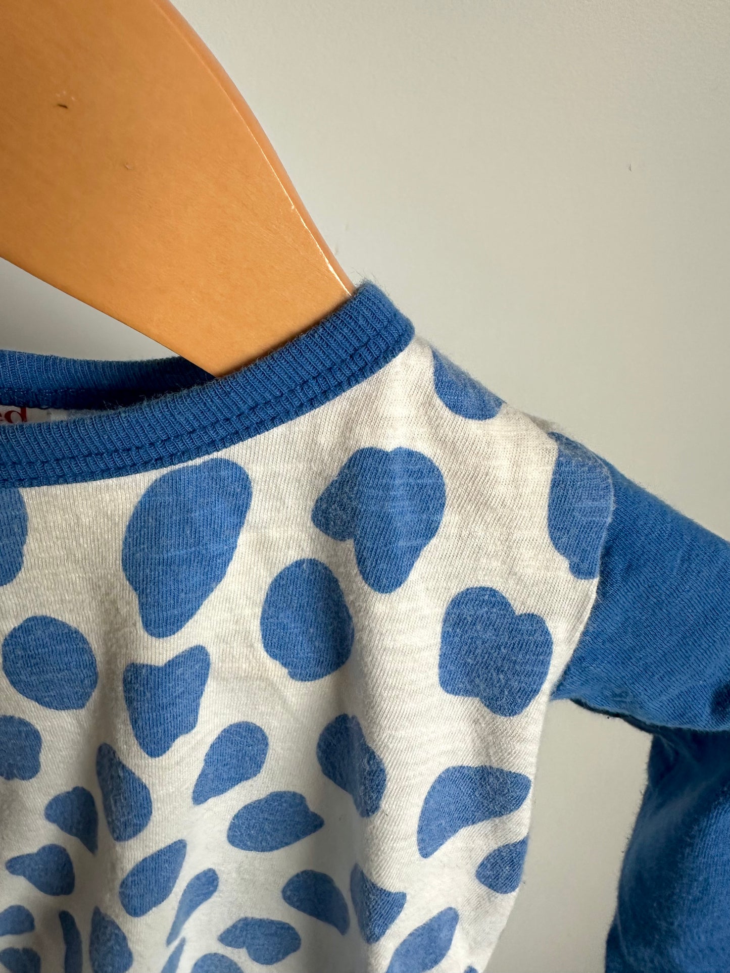 Blue Spots Top / 3-6m