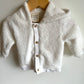 White Fuzzy Sweater / 6-9m