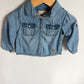 Zara Denim Like Snap Top / 9-12m