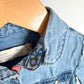 Zara Denim Like Snap Top / 9-12m
