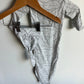 Leaf Pattern Gown + Hat / 0-3m