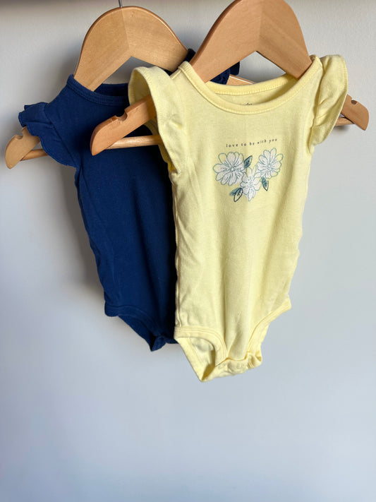 Be With You and Navy Bodysuits (2) / 6m