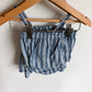 Striped Blue Top + Shorts Set / 18-24m