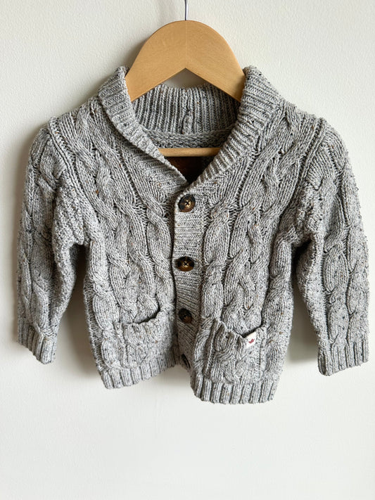 Cowl Neck Grey Sweater / 18-24m