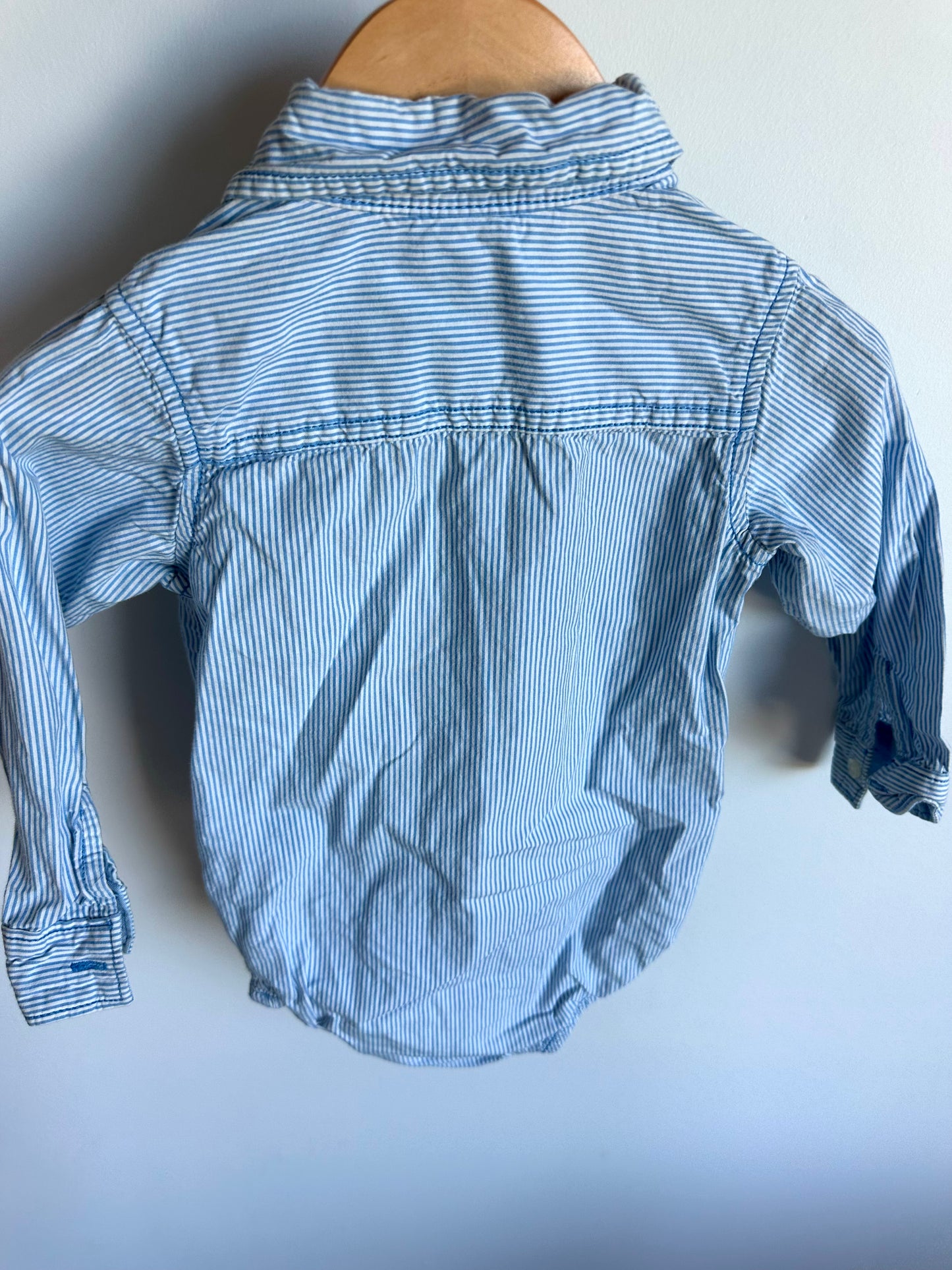 Striped Whale Bodysuit / 24m