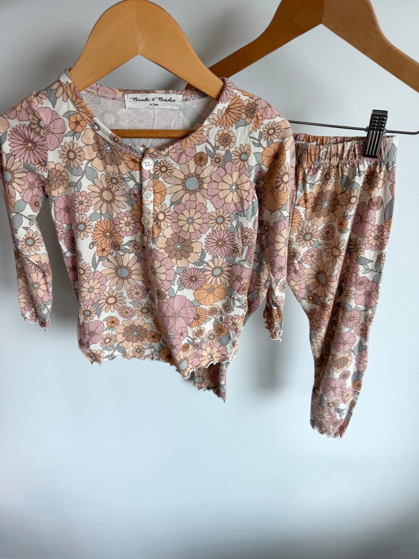 Bambi & Birdie Floral Bamboo Lounge Set / 18-24m