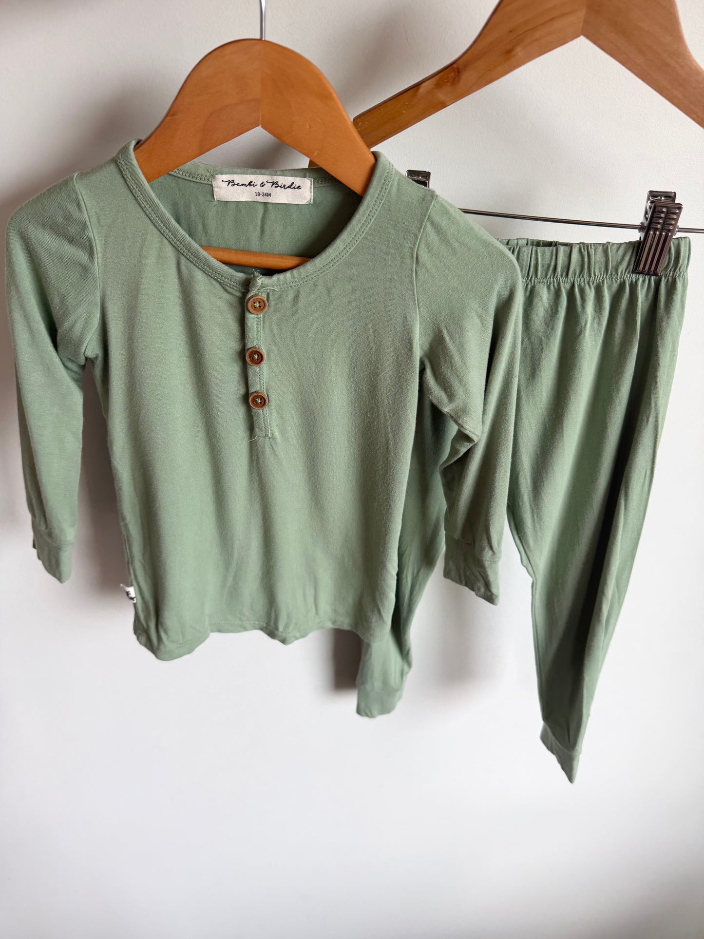 Sage Bambi & Birdie Bamboo Lounge Set / 18-24m