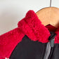 Red + Black Hoodie / 3-6m