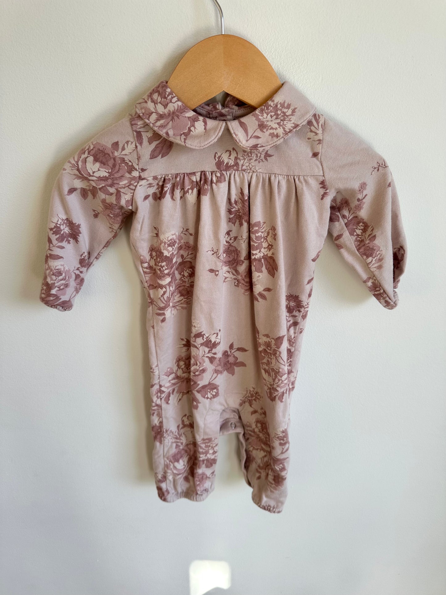 Blush Flower Jumpsuit / 3-6m