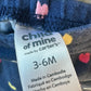 Heart Pattern Bottom Pants / 3-6m
