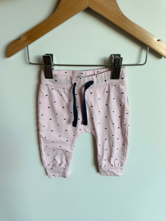 Noppies Pink Heart Pants / 2-4m