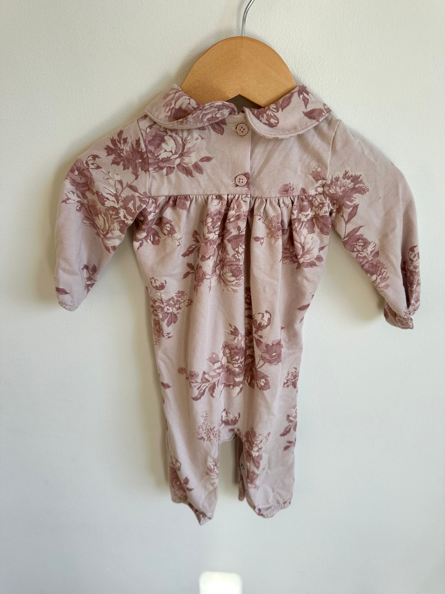 Blush Flower Jumpsuit / 3-6m