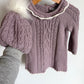 Purple Knit Dress + Hat Set (PLAY) / 12m