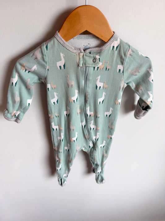 Llama Footed Sleeper / 3-6m