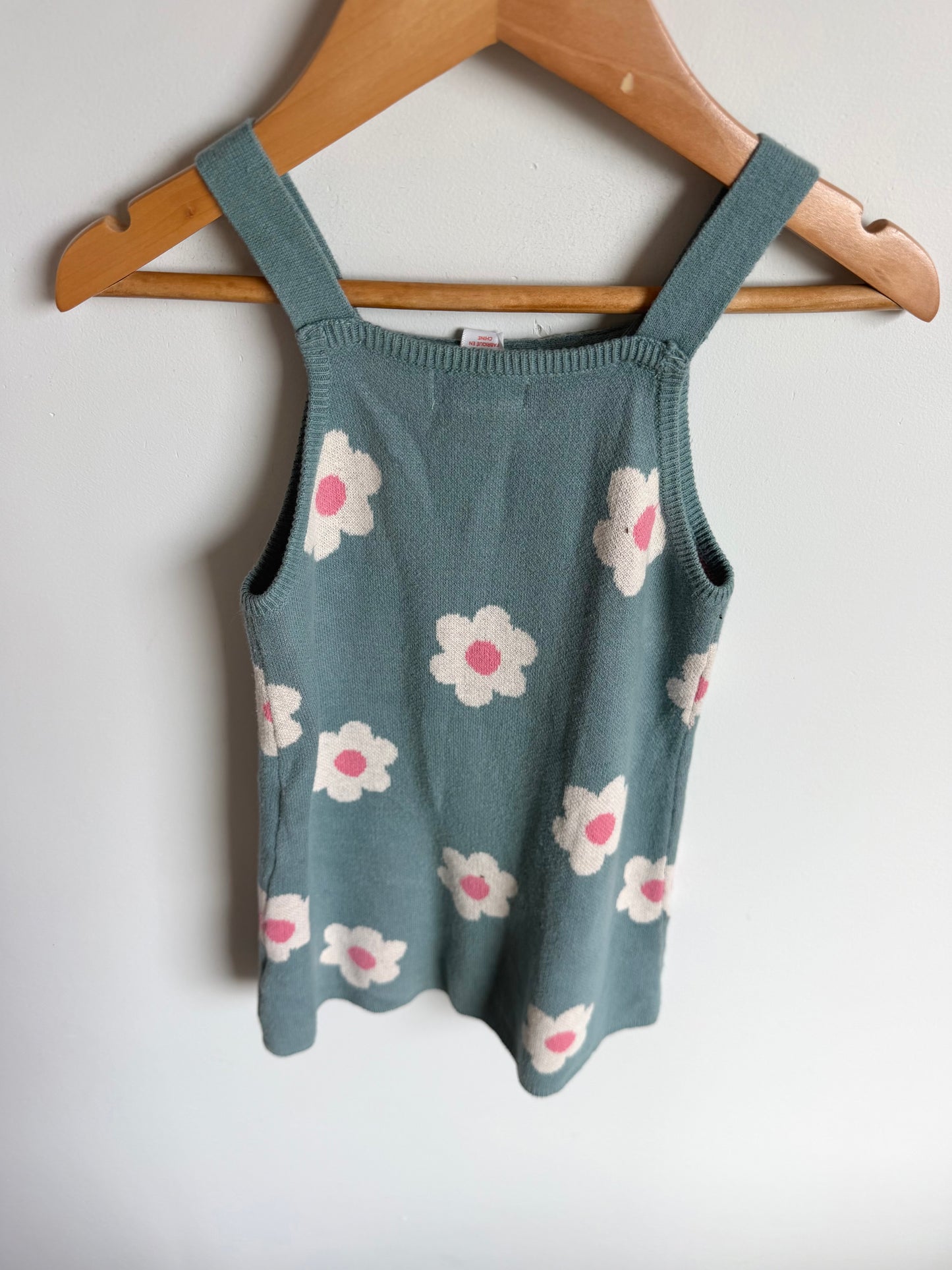 Blue Knit Daisy Dress / 18-24m