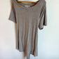 Grey Maternity Top with Tie / Small